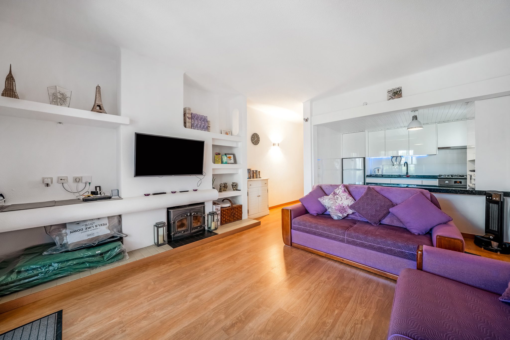 Sala de estar com acesso ao terraço