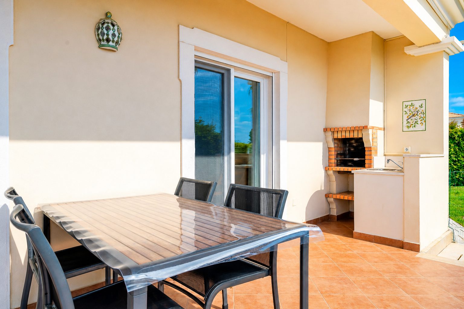 Terraço com churrasqueira